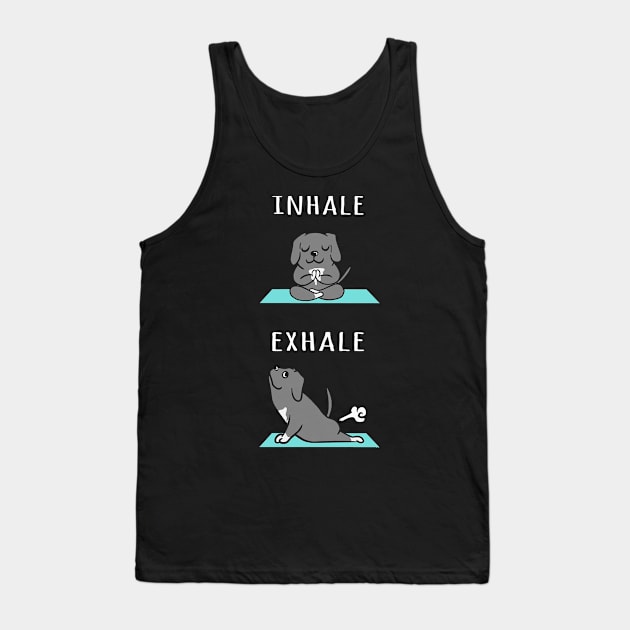 inhale exhale funny yoga mask design,mask maker gifts,mask maker quarantine 2020, quarantine Tank Top by Leohat89-01